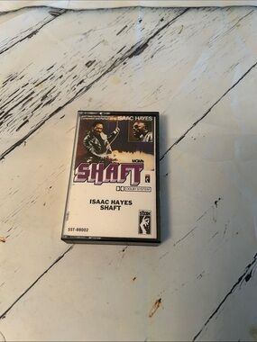 Isaac Hayes "Shaft" Cassette Tape - White & Purple Sleeve